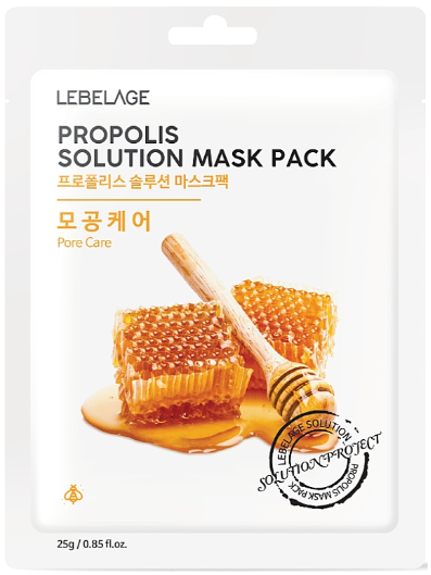 Special Promo, 10% discount !! Lebelage Propolis Solution Mask 25gm (Expiry: 10/2027)  quantity : 1 piece only.