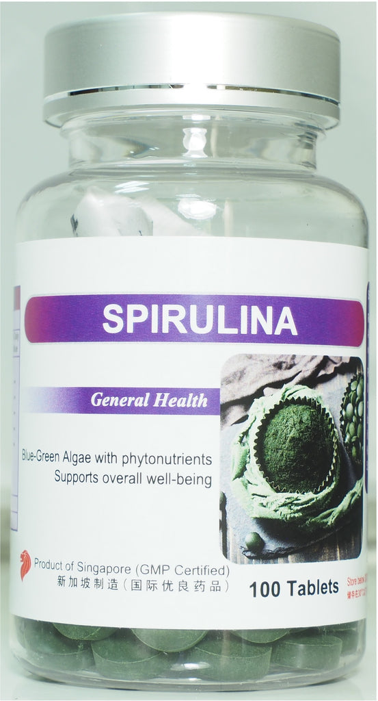 Special Promotion on New USA Product Launch 20% Discount - Special Price $ 9.85 (Usual Price $ 12.30) !! Spirulina 500mg Tablets 100's --- Made in USA * --- New !!! (Expiry of stock is 04/2026)