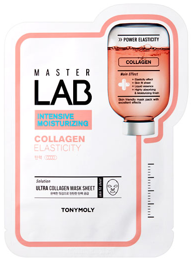 Special Promo, 10% discount !! Tonymoly Master Lab Collagen Elasticity Care Mask 19gm (Expiry: 11/2027)  quantity : 1 piece only.