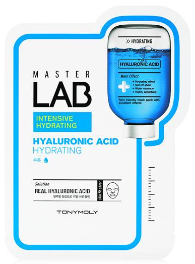 Special Promo, 10% discount !! Tonymoly Master Lab Hyaluronic Acid Hydrating Mask 19gm (Expiry: 10/2027)  quantity : 1 piece only.