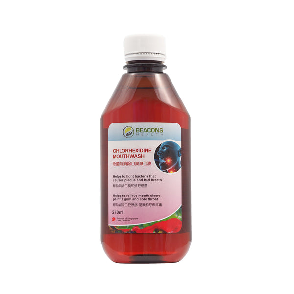Chlorhexidine Mouthwash 270ml * (Expiry is 12/2026)