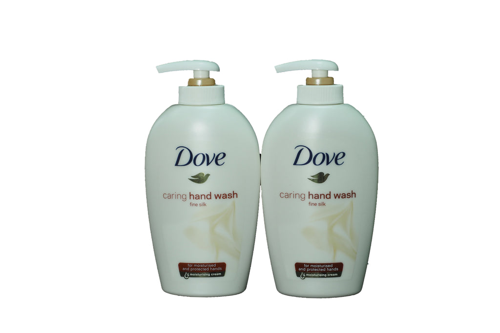 Dove Caring Handwash 250ml Fine Silk --- Twin Pack 2x250ml *