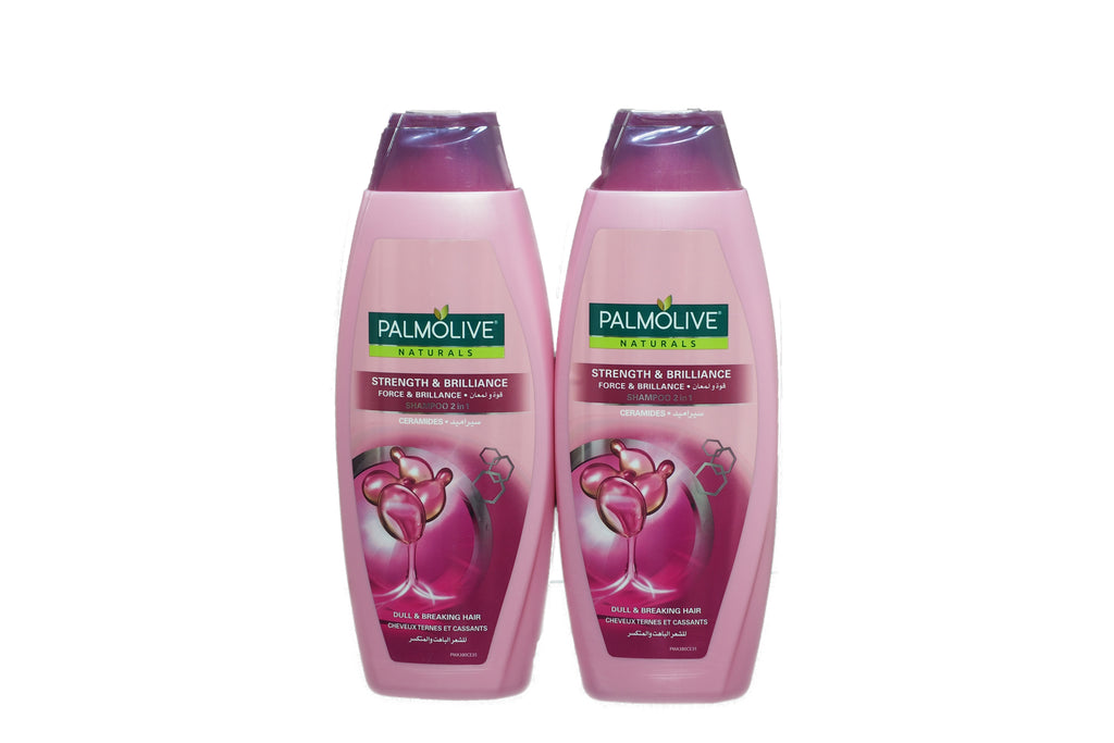 Palmolive Naturals Strength & Brilliance 2in1 Shampoo, Ceramides - 380ml --- Twin Pack 2x380ml *