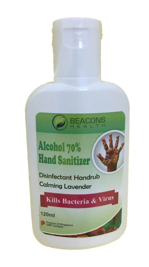 Alcohol 70% Hand Sanitizer 120ml * Special Promotion !!! Special price at $ 2.60/120ml (Usual Price $ 4.90/120ml), expiry of stock is 05/2022. While stocks lasts !!!