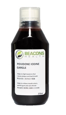 Povidone Iodine Gargle 270ml (expiry is 03/2024)
