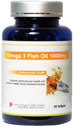 Buy 1 Get 2 Free-While stocks lasts !! Omega-3 Fish Oil 1000mg 60's (Expiry is 01/2024)  --- Made in USA *